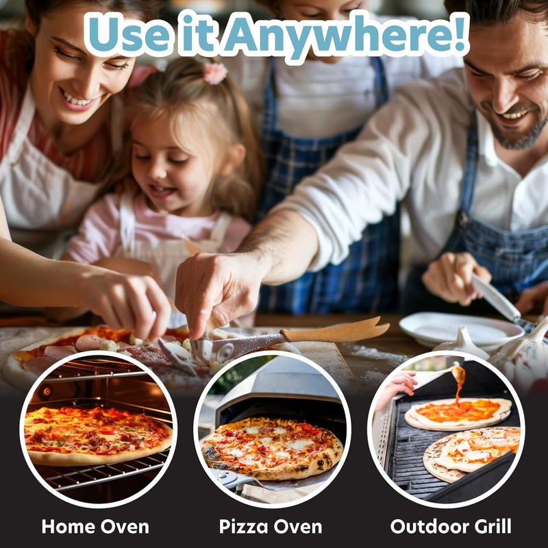 CucinaPro Rectangular Pizza Stone - Professional Grade Baking Stone for Oven or Grill, XL Size 16" x 14" - Image 5